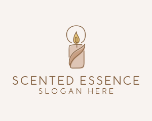 Wellness Scented Candle logo design