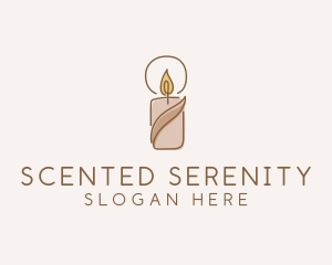 Wellness Scented Candle logo design