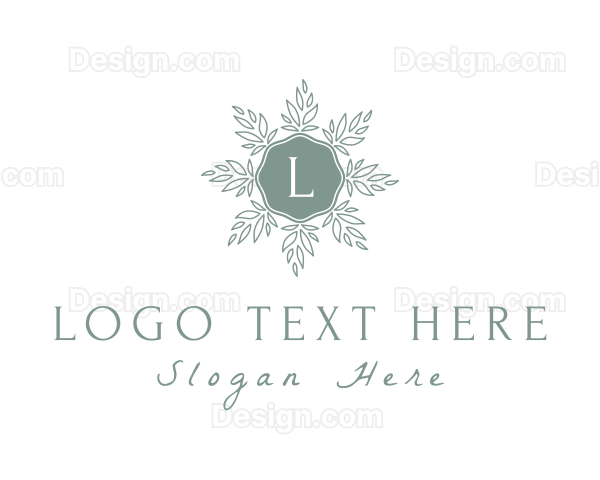 Leaf Wreath Wellness Logo