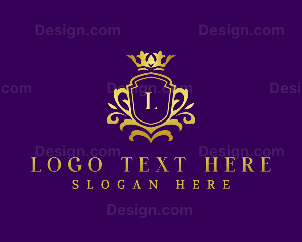 Elegant Crown Shield Logo