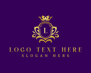 Elegant Crown Shield logo