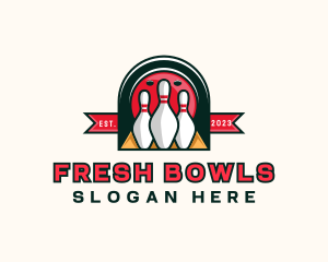 Bowling Sports Championship logo design