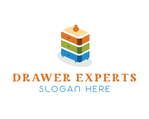 Drawer Furniture Decor logo design