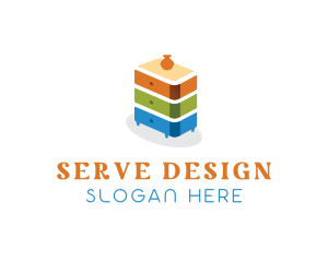 Drawer Furniture Decor logo design