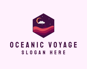 Moon Ocean Sailing logo design