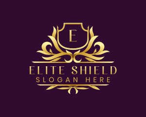 Premium Ornamental Shield Crest logo design