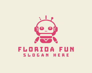 Fun Tech Robot logo design