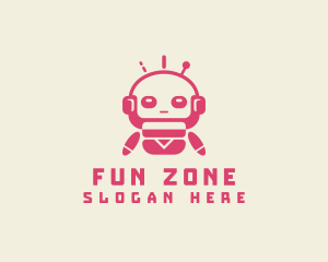 Fun Tech Robot logo design