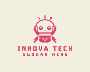 Fun Tech Robot logo design