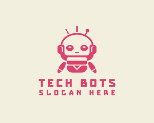 Fun Tech Robot logo design