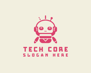 Fun Tech Robot logo design