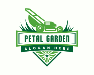 Landscaping Grass Mower logo design