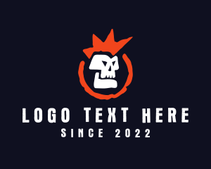 Mohawk Skull Punk logo