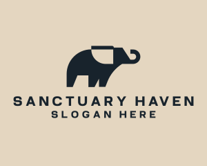 Elephant Wildlife Sanctuary logo design