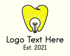 Dental Light Bulb logo