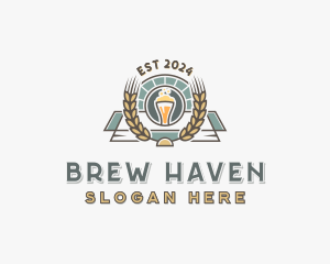 Wheat Beer Liquor logo design