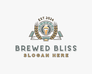 Wheat Beer Liquor logo design