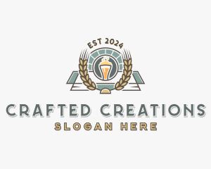 Wheat Beer Liquor logo design