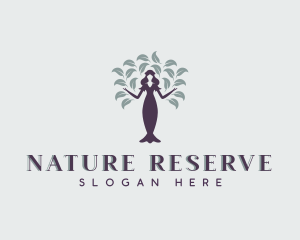 Nature Lady Wellness logo design