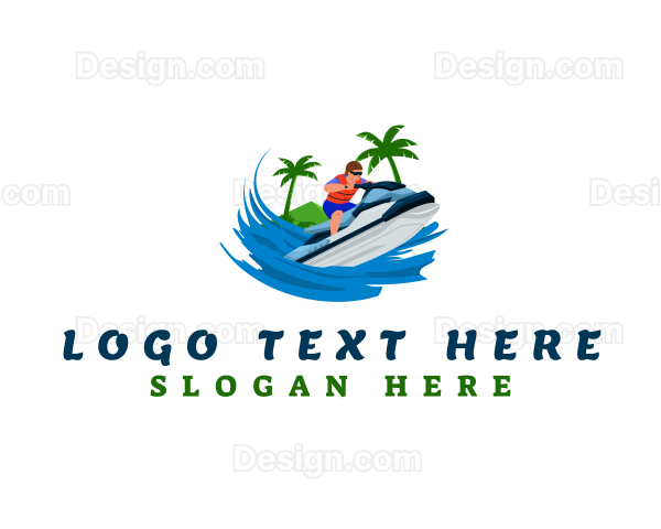 Jet Ski Beach Adventure Logo