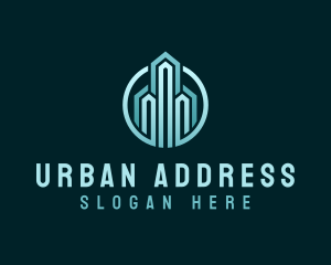 Urban Skyscraper Building logo design