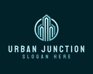 Urban Skyscraper Building logo design