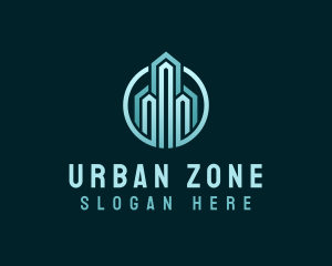 Urban Skyscraper Building logo design