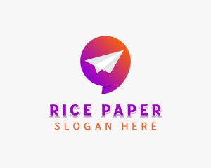 Courier Plane Messaging logo design