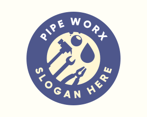 Plumber Handyman Tools logo design