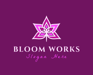 Lotus Flower Bloom logo design