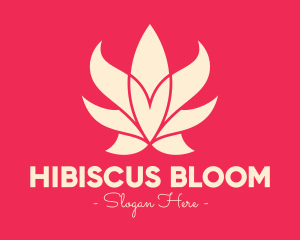 Pink Lotus Flower logo design