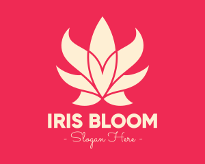 Pink Lotus Flower logo design