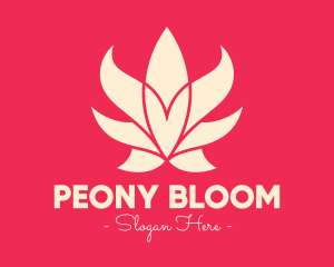 Pink Lotus Flower logo design