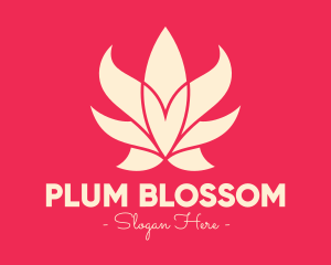 Pink Lotus Flower logo design