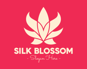 Pink Lotus Flower logo design