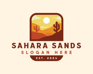 Dune Desert Cactus logo design