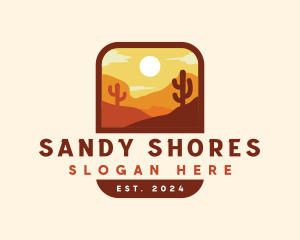 Dune Desert Cactus logo design