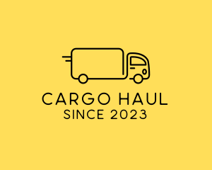 Fast Cargo Truck logo design