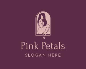 Nude Woman Lingerie logo design