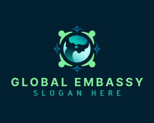 Global Organization Charity logo design