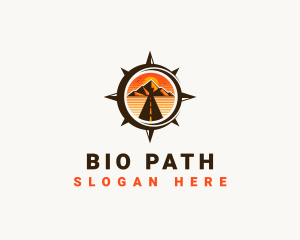 Mountain Path Compass logo design