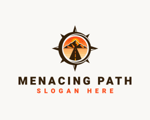 Mountain Path Compass logo design