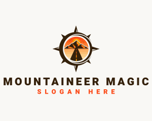 Mountain Path Compass logo design