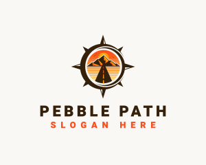 Mountain Path Compass logo design