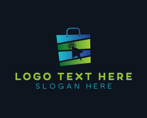 Retailer - Market Online Shopping Bag logo design