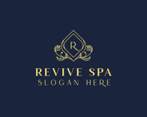 Floral Feminine Spa logo design