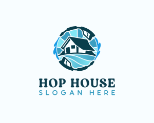 Pressure Washer House logo design