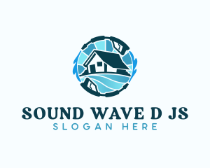 Pressure Washer House logo design