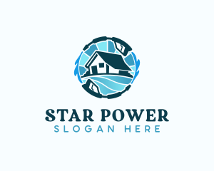 Pressure Washer House logo design