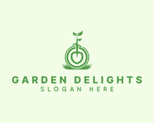 Gardening Shovel Plant logo design